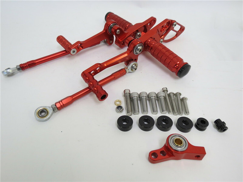 DUCATI STREETFIGHTER 調整式 バックステップ CNC加工 赤|海展貿易shop