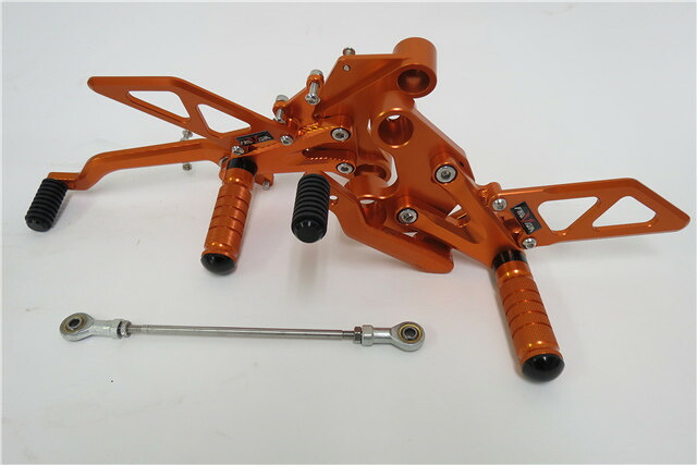 KTM 790 Duke 2018 2019 2020 CNC 調整式 バックステップ 橙