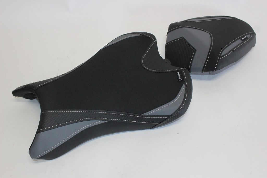 TRIUMPH用 STREET TRIPLE 765 S / R / RS 2020-2022 カスタム フロント& リア シート 10mm アップ 灰|海展貿易shop