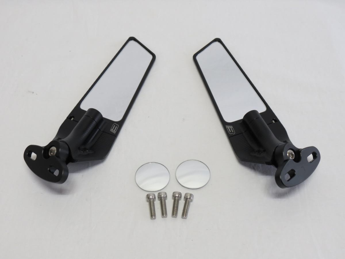 MV Agusta F3 RR 800 675 F4 R RR RC バックミラー 角度調整可 CNC アルミ削りだし 黒|海展貿易shop