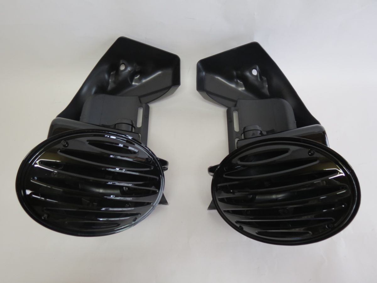 harley用 ツーリング Touring ロワーフェアリング 6x9スピーカーボックスポッドあり 1994-2013黒|海展貿易shop