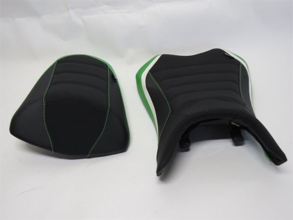 ニンジャ1000sx ninja1000sx 2020-2024 フロント＆リア シート カスタム 10mm アップ 緑