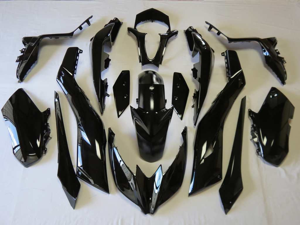 XMAX x-max xmax 2017-2022 外装カウル 16点セット 塗装済 黒 B｜海展貿易shop