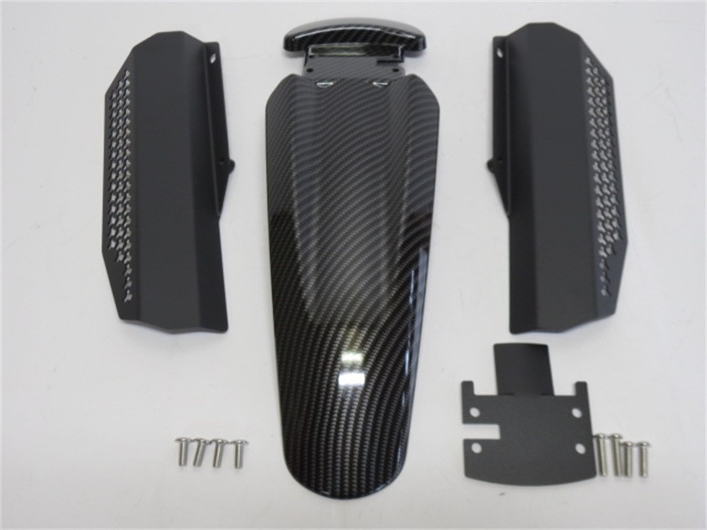 TRIUMPH用 スピード400 Speed 400 Scrambler 400X 2024 以降 フロント ハイフェンダー & プロテクター カーボン調 ｜海展貿易shop