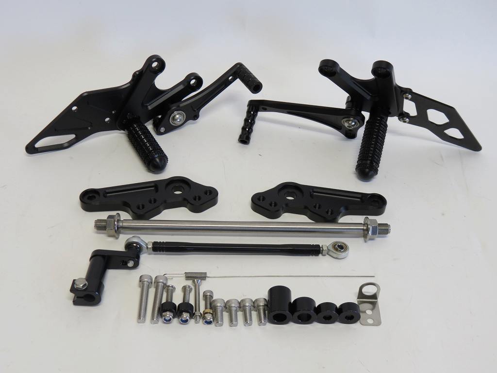 モンキー125 monkey 125 2018-2024 CNC 4ポジション 調整式 バックステップ 黒
