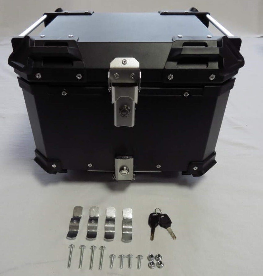W800 W650 W400 全年式 キャリア B級品 & 45L リアボックス 黒