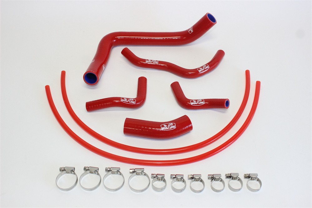 gsx-8s GSX-8S 2023 以降 シリコン ラジエターホース 赤 7p