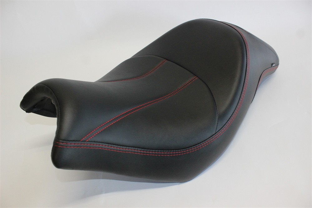 バルカンS VULCAN S 650 EN650 VN650 2015-2024 2025 2026 以降 ソロシート シングル シート 黒×赤ステッチ|海展貿易shop