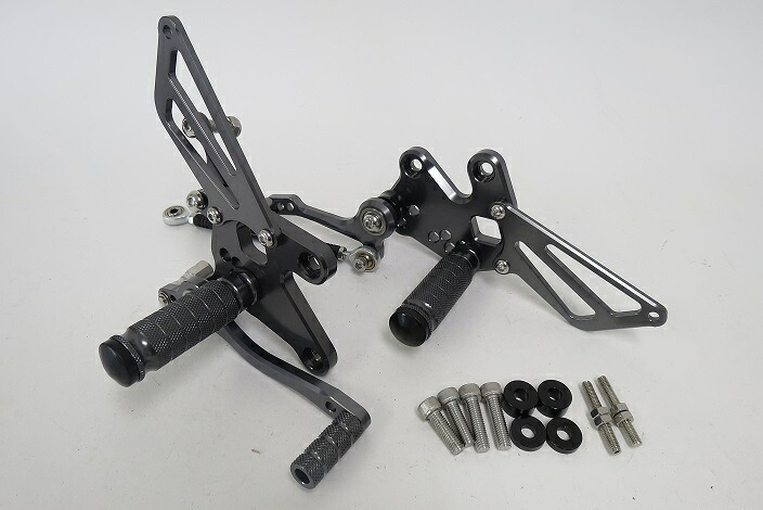 CNC 調整式 ニンジャ EX250 NINJA250R 2008-2012 バックステップ 灰