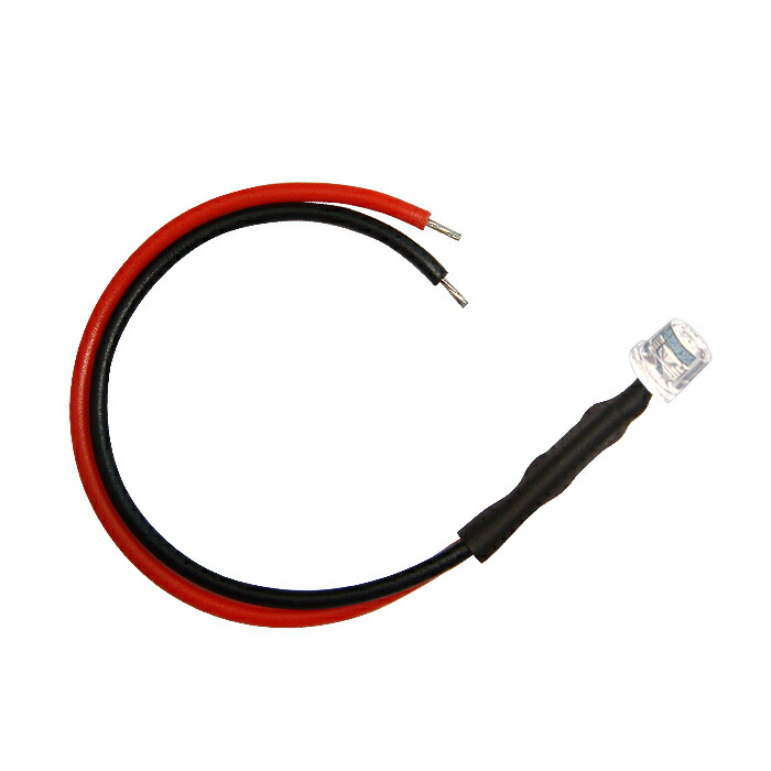 楽天市場 Kaito4302 50個 Led 5mm カット型 青色 12v車用抵抗付き Ledテープ 電子部品 販売 海渡電子