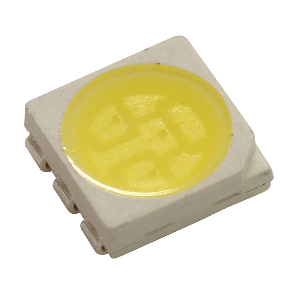 【楽天市場】LEDチップ SMD 5050 3チップ 白色 ホワイト 電子工作 DIY 3.2V-3.4V 6000K-6500K 100個 ...