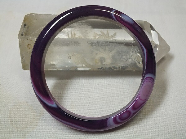 楽天市場】□龍香堂□☆青系瑪瑙（メノウ）バングル58mm : 龍香堂