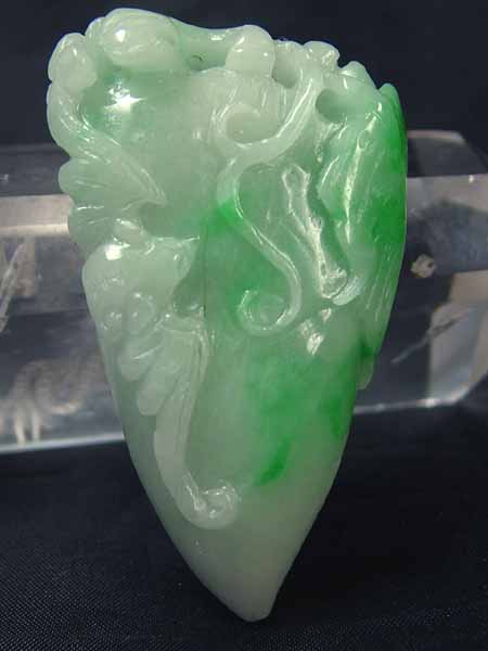 楽天市場】□龍香堂□☆ミャンマー翡翠（ひすい）大如意蝙蝠66mm