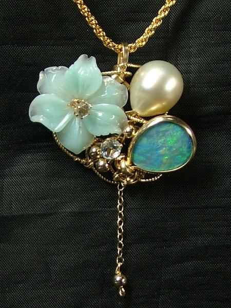 ■龍香堂■☆【Bijoux Opera】オパールペンダントトップ53ｍｍ