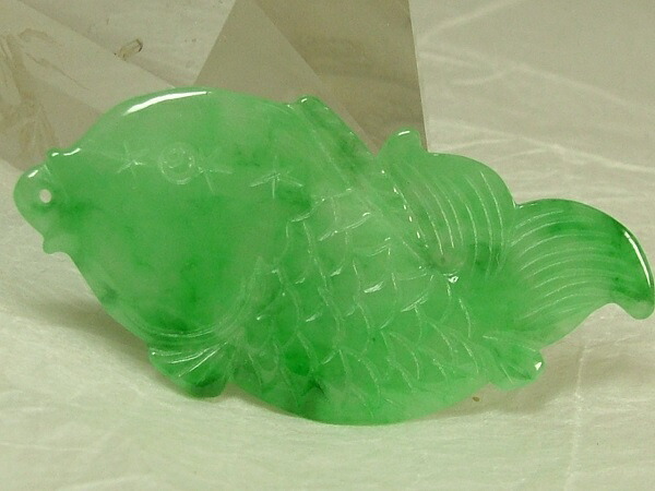 楽天市場】□龍香堂□☆ミャンマー翡翠（ひすい）蓮鯉トップ50mm