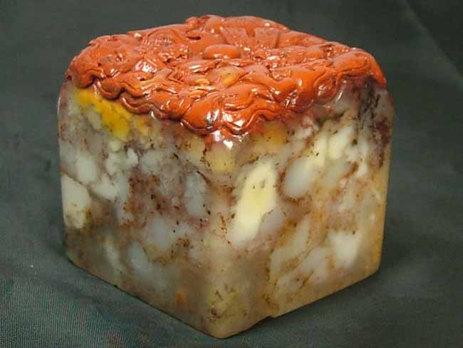 楽天市場】□龍香堂□☆寿山石白芙蓉印材「対貔貅（ついひきゅう）」A