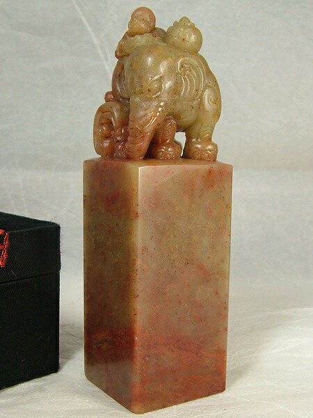 楽天市場】□龍香堂□☆寿山石印材「貔貅（ひきゅう）」170mm : 龍香堂