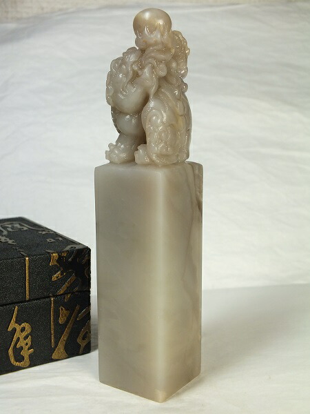 楽天市場】□龍香堂□☆寿山石印材「貔貅（ひきゅう）」170mm : 龍香堂