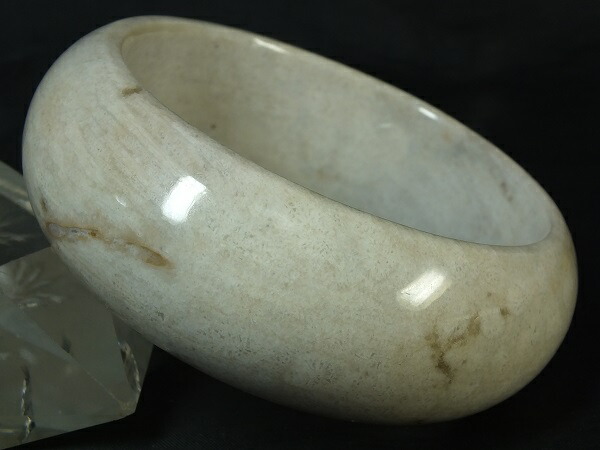■龍香堂■☆花珊瑚化石　大型バングル６０ｍｍ（ｖ6）