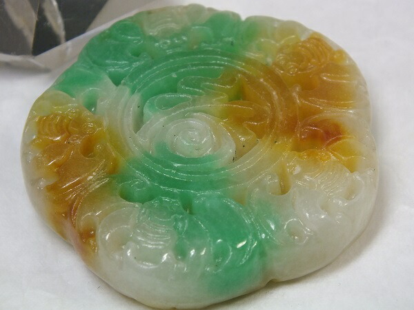 楽天市場】□龍香堂□☆ミャンマー翡翠（ひすい）大如意蝙蝠66mm
