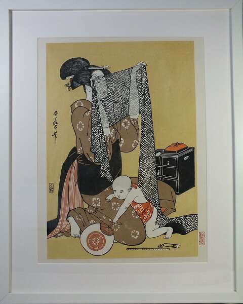 楽天市場】□龍香堂□ 復刻木版浮世絵 喜多川歌麿『百千鳥狂歌合