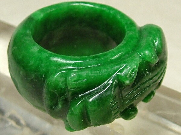 楽天市場】□龍香堂□☆ミャンマー翡翠（ひすい）指輪「貔貅(ひきゅう