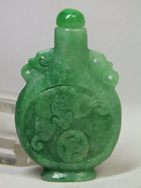翡翠彫刻　鼻煙壷 楽天市場】□龍香堂□☆ミャンマー翡翠（ひすい）鼻煙壷風置物