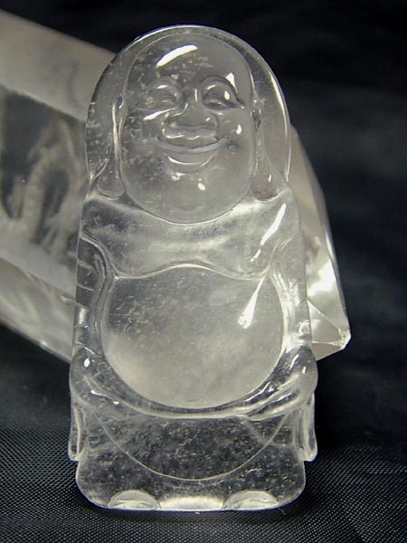 ■龍香堂■☆ミャンマー氷種白翡翠　布袋トップ（４７ｍｍ）