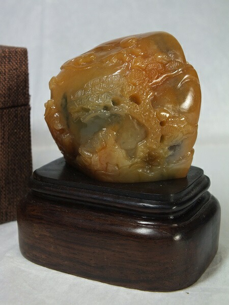 楽天市場】□龍香堂□☆和田玉（ホータンぎょく）台付置物「賢人庵
