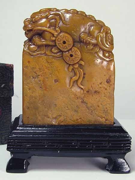 楽天市場】□龍香堂□☆珍品！田黄石印材置物53mm : 龍香堂