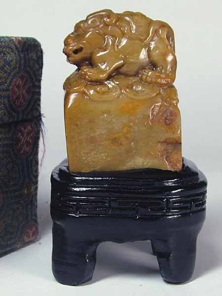 楽天市場】□龍香堂□☆珍品！田黄石印材置物53mm : 龍香堂