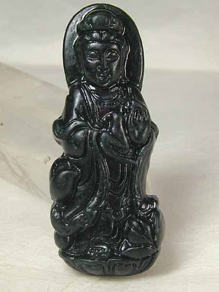 楽天市場】□龍香堂□☆A貨ミャンマー墨翡翠（ひすい）「観音牌子