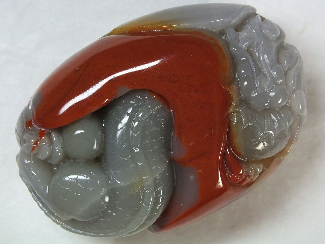 ■龍香堂■☆和田（ホータン）黄玉「昇龍」６５ｍｍ（ｖ13）