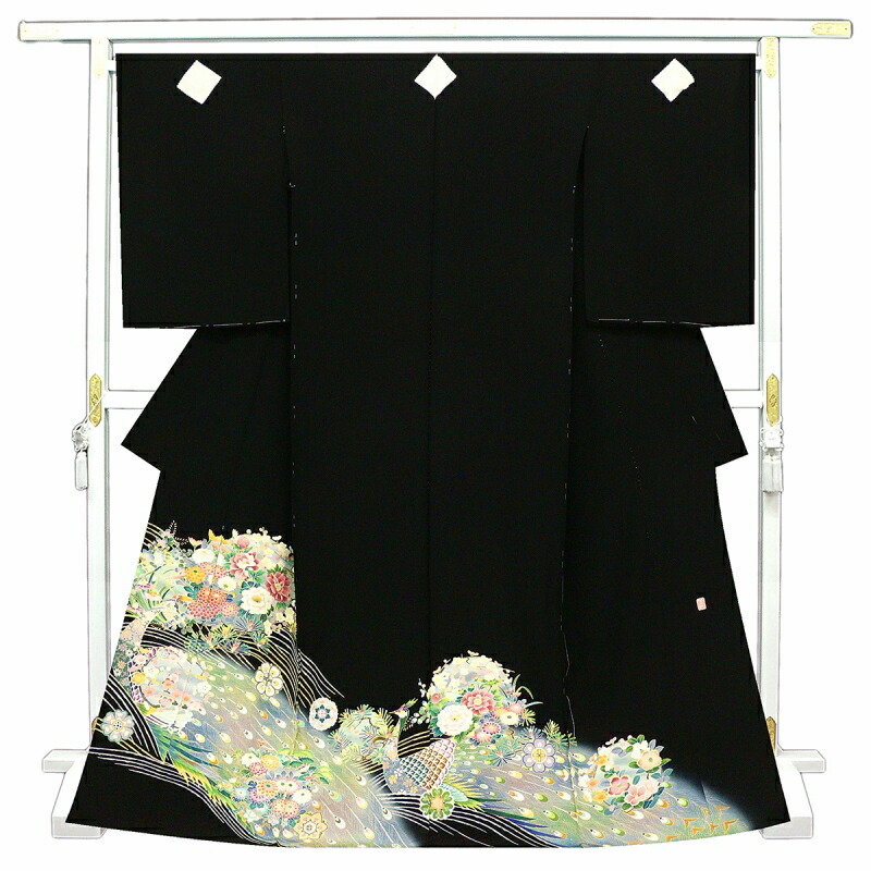 りゆり新品、最高級正絹産着京友禅手描き美術、特撰加賀五彩染、祝い四季花車 新品☆最高級正絹産着（祝着）特選京友禅手描き美術特選染古典