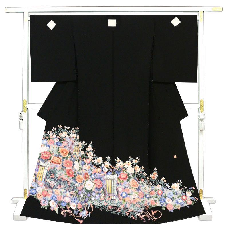 ロング留袖ワンピース　3L/141 加賀友禅　作家物/手描　未使用品で製作　Y ロング留袖ワンピース 3L/141 加賀友禅 作家物/手描 未使用品で製作 Y