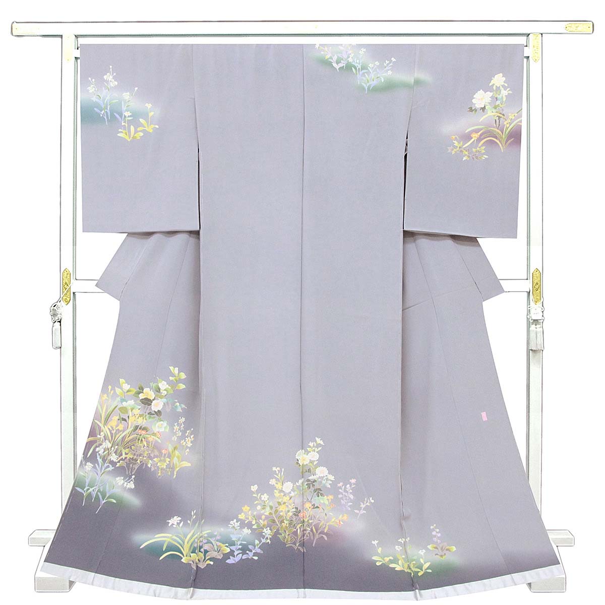 新品☆最高級正絹産着（祝着）特選京友禅手描き美術特選ボカシ染古典豪華四季花鳥毬文 新品☆最高級正絹産着（祝着）特選京友禅手描き美術特選ボカシ染