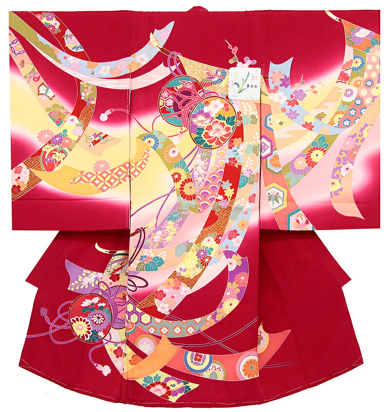 ※記念感謝祭☆送料無料☆正絹京友禅工芸最高級手描き美術染☆四季花鼓几帳古典祝い文多色ボカシ染☆お祝着｜京都かもがわ