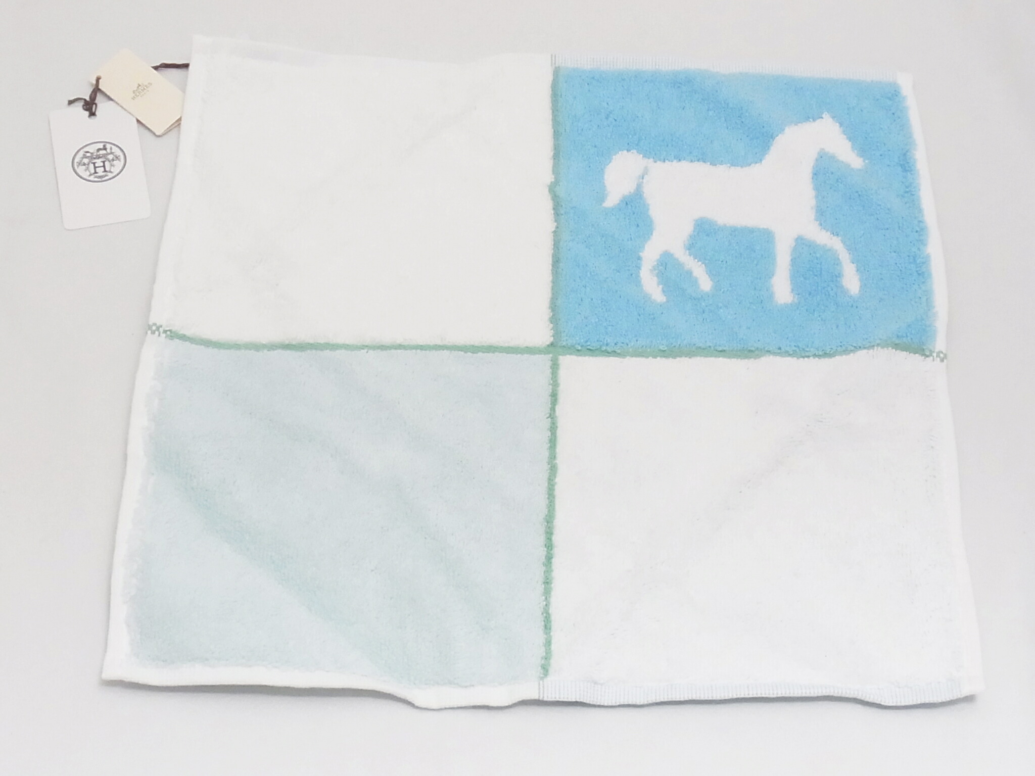 楽天市場】エルメス HERMES ハンドタオル カレタオル ラビリンス