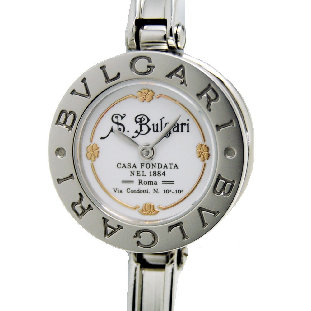 ◆ブル小峡谷 BVLGARI◆ 【箱】レディース時辰儀/BZERO1/125周年不死化/白/SS/BZ22WSS 【LW409】【税込通貨価値】【一六銀行下位区分】【中古】【相応う】