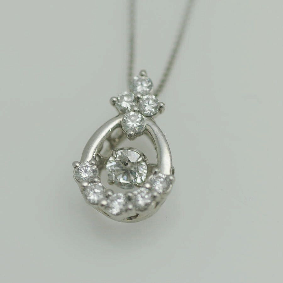 ♪ネックレス♪ Pt850Pt900/ダイヤD0.180 0.27 【JR2083】【税込価格】【質屋出店】【中古】【対応】|かねき質店