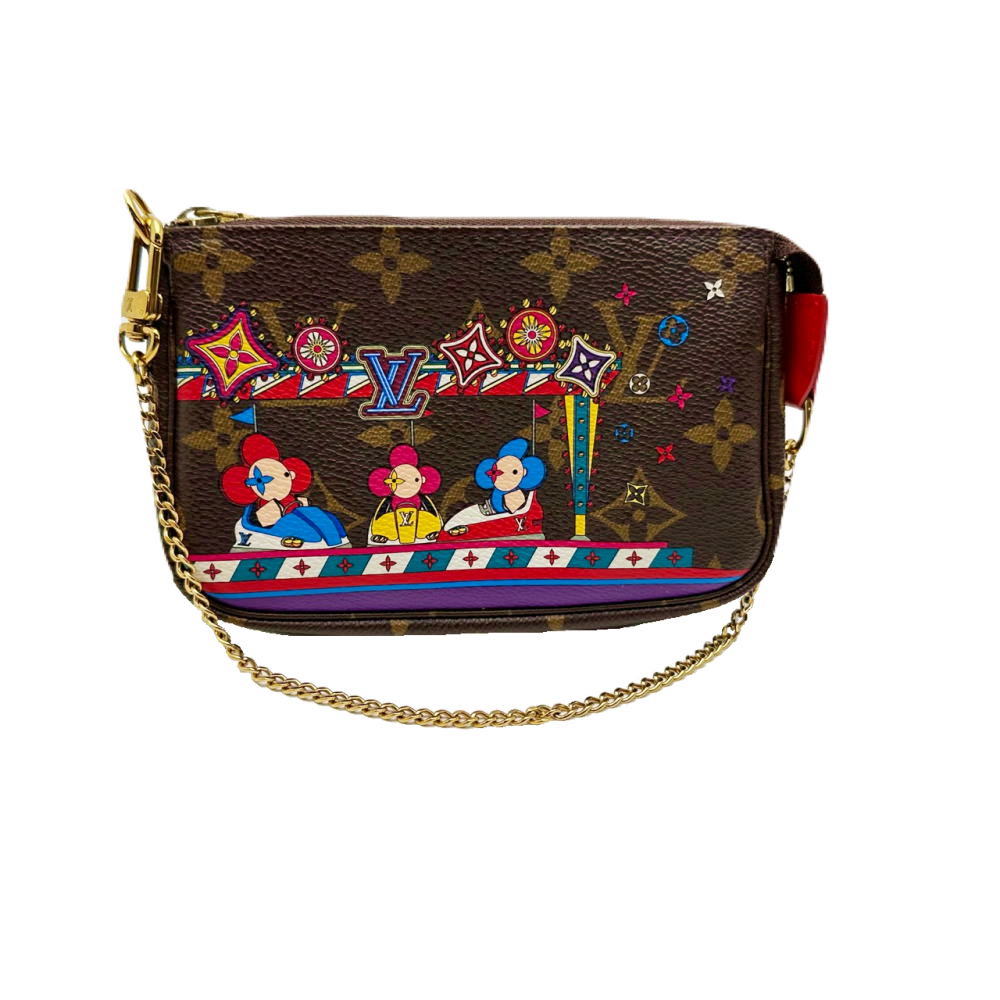 ★ルイ・ヴィトン LOUIS VUITTON★ 添え物合財袋/モノグラム/お休み寄せあわせ/ミニポシェットアクセソワール/ヴィヴィエンヌ/M69976 【LM1199】【税込通貨価値】【一六銀行下位区分】【中古】【相応う】