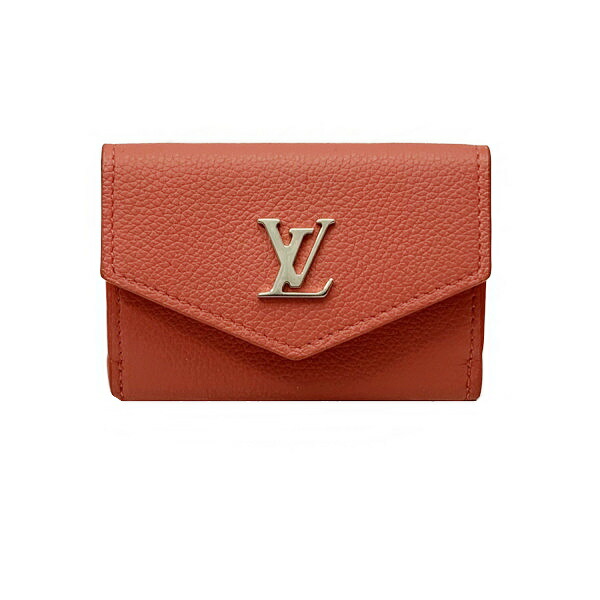 美品 ルイヴィトン ポルトフォイユロックミニ LV レザー 折財布 M68481 manekibaco2_36632332