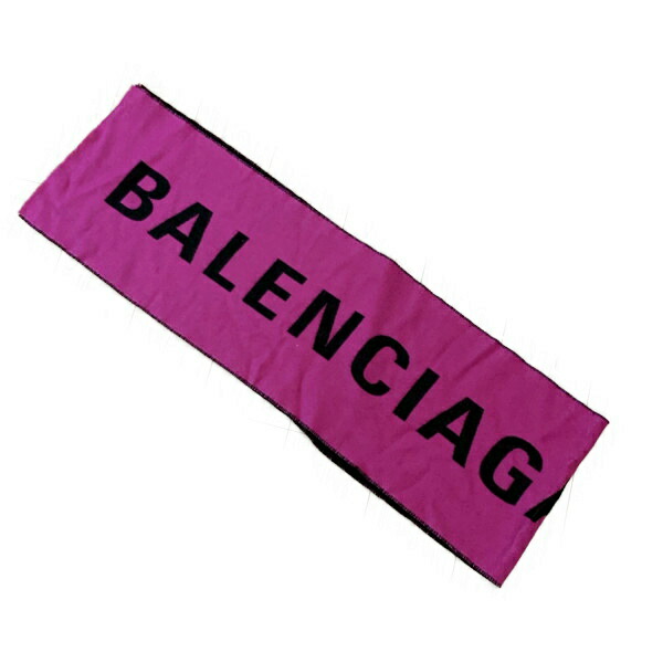 楽天市場】バレンシアガ フットボールスカーフ ロゴマフラー