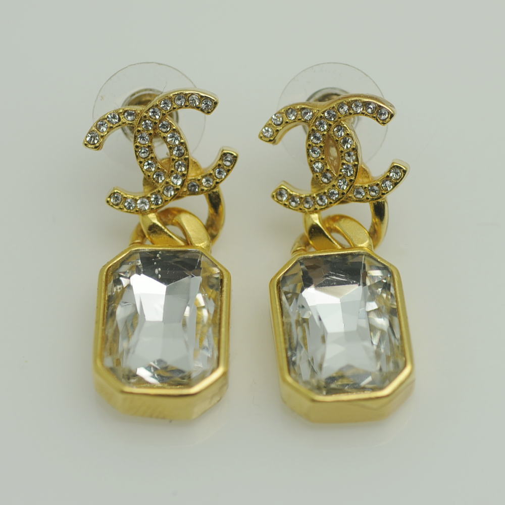 楽天市場】シャネル ラインストーン ココマーク ピアス/合金/メッキ