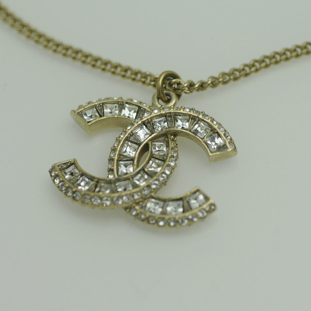 ☆シャネル CHANEL☆ 【箱】ネックレス/ココマーク/ラインストーン/GP/A16V 【BJ1251】【税込価格】【質屋出店】【中古】【対応】