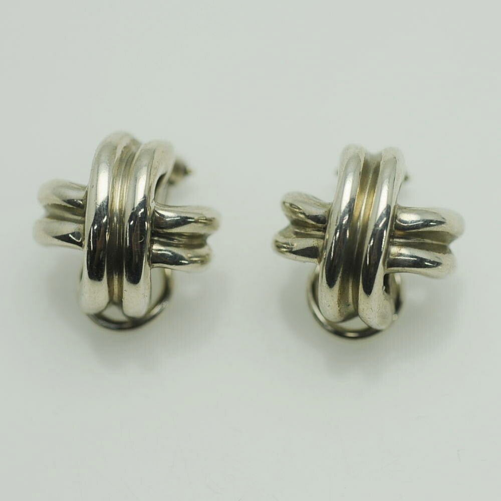 楽天市場】ティファニー ダブルループ イヤリング シルバー レディース