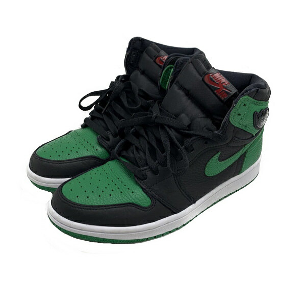 ◆ナイキ NIKE◆ 靴/スニーカー/AIR JORDAN1 RETRO HIGH OG/エアジョーダン1レトロハイOG/BLACK×PINE GREEN/26.5cm/#8.5/555088-030 【SA7249】【税込価格】【質屋出店】【中古】【対応】