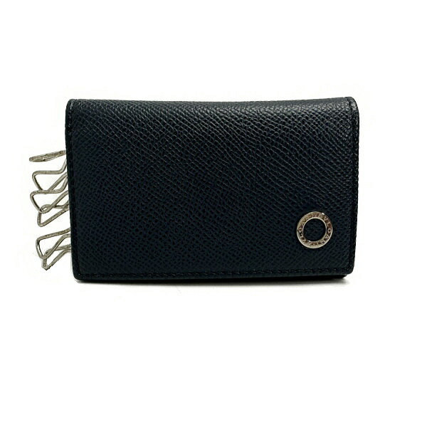 ◆ブルガリ BVLGARI◆ キーケース/レザー/6本用/ネイビー 【SA7343】【税込価格】【質屋出店】【中古】【対応】