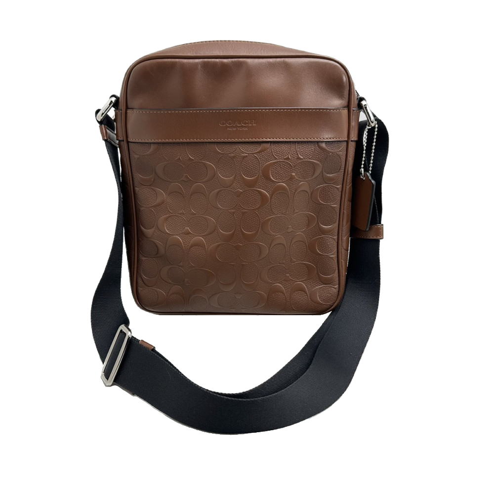 ◆コーチ COACH◆ ショルダーバッグ/シグネチャー/PVC×レザー/ブラウン/F24868 【BAG4182】【税込価格】【質屋出店】【中古】【対応】
