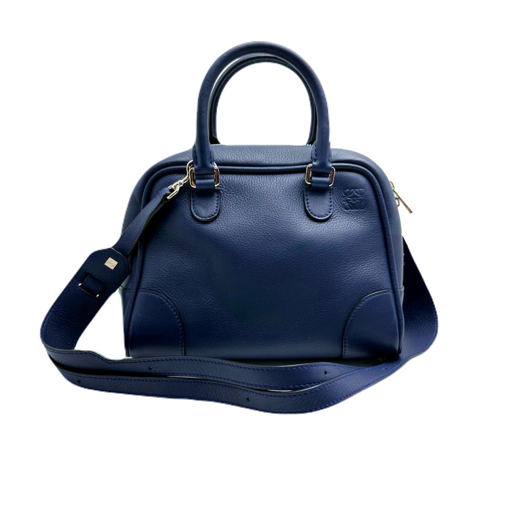 ◆ロエベ LOEWE◆ 2WAY御徒面子/アマソナ75/なめし革/米国海軍/301.30.L01 【BAG4357】【税込通貨価値】【一六銀行下位区分】【中古】【相応う】